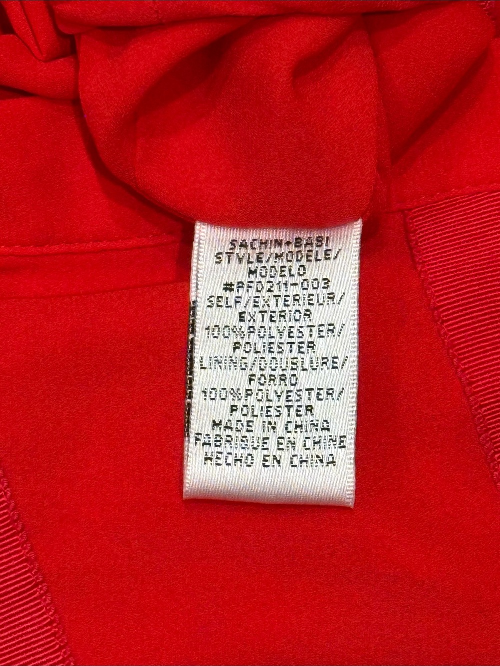 Sachin &‎ Babi Red Sleeveless Tiered Casual Dress Collared Party SIZE 12 - Picture 11 of 11